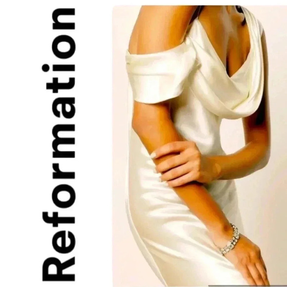 Reformation Dresses & Skirts - - Reformation Ronda Silk Dress - Ivory
